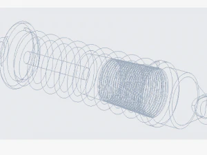 Amortecedor absorvente de choque como funcionam os choques novos choques revis&atilde;o da impressora 3d impress&atilde;o 3d Modelo 3D