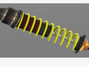 Amortecedor absorvente de choque como funcionam os choques novos choques revis&atilde;o da impressora 3d impress&atilde;o 3d Modelo 3D