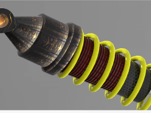 Amortecedor absorvente de choque como funcionam os choques novos choques revis&atilde;o da impressora 3d impress&atilde;o 3d Modelo 3D