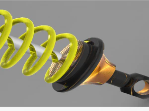 Amortecedor absorvente de choque como funcionam os choques novos choques revis&atilde;o da impressora 3d impress&atilde;o 3d Modelo 3D