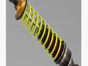 Amortecedor absorvente de choque como funcionam os choques novos choques revis&atilde;o da impressora 3d impress&atilde;o 3d Modelo 3D