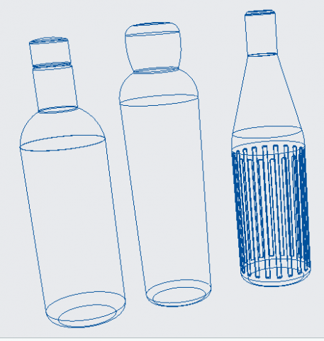 Water bottle 3d egypt bottle antique 3d printing 3d water bottle