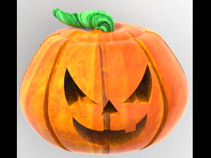 Halloween jour d'Halloween citrouille animation par ondes lumineuses mod&eacute;lisation de citrouille Modèle 3D