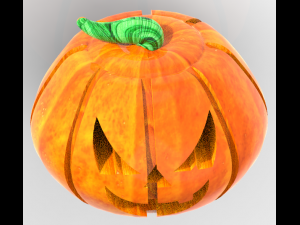 Halloween halloween day pumpkin lightwave animation pumpkin modeling 3D Model