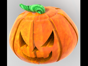 Halloween halloween day pumpkin lightwave animation pumpkin modeling 3D Model