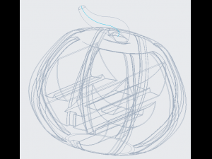 Halloween halloween day pumpkin lightwave animation pumpkin modeling 3D Model