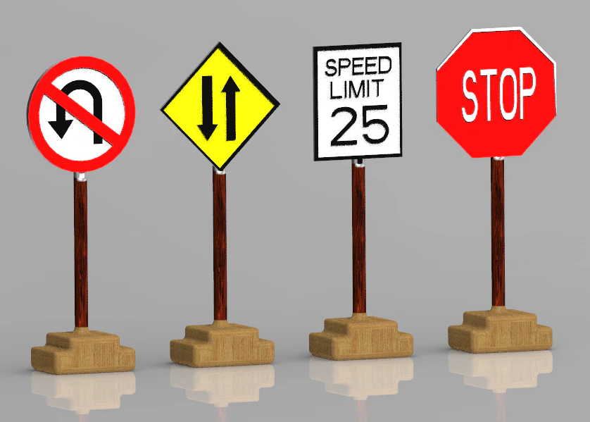 Sign board in road road signs traffic sign board sign board design sign board images stop sign board 3D Model .c4d .max .obj .3ds .fbx .stl .blend 