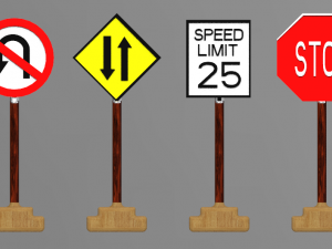 Sign board in road road signs traffic sign board sign board design sign board images stop sign board 3D Model