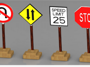 Sign board in road road signs traffic sign board sign board design sign board images stop sign board 3D Model
