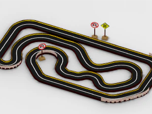Race track dirt track racing dirt track car racing track car track car racing racing car horse 3D Model