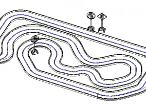 Race track dirt track racing dirt track car racing track car track car racing racing car horse 3D Model