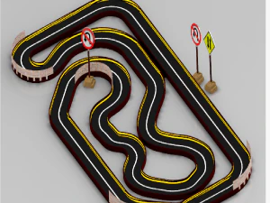 Race track dirt track racing dirt track car racing track car track car racing racing car horse 3D Model