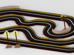 Race track dirt track racing dirt track car racing track car track car racing racing car horse Model 3D