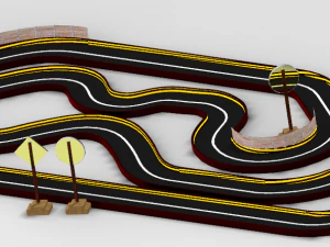 Race track dirt track racing dirt track car racing track car track car racing racing car horse 3D Model
