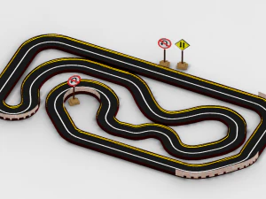 Race track dirt track racing dirt track car racing track car track car racing racing car horse 3D Model