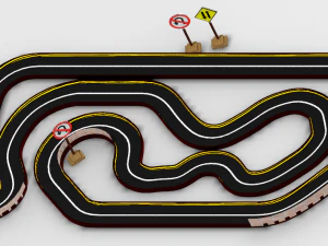Race track dirt track racing dirt track car racing track car track car racing racing car horse 3D Model