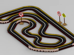 Race track dirt track racing dirt track car racing track car track car racing racing car horse 3D Model