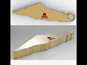 Israel map pendant 3D printisrael palestine israel news israel palestine hamas hamas israel israel Modelo 3D