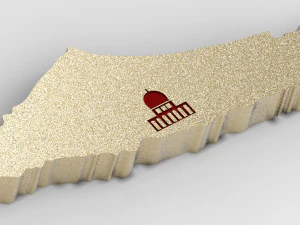 Israel map pendant 3D printisrael palestine israel news israel palestine hamas hamas israel israel 3D Model