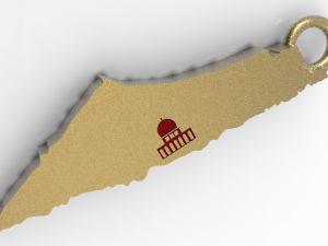 Israel map pendant 3D printisrael palestine israel news israel palestine hamas hamas israel israel Modelo 3D