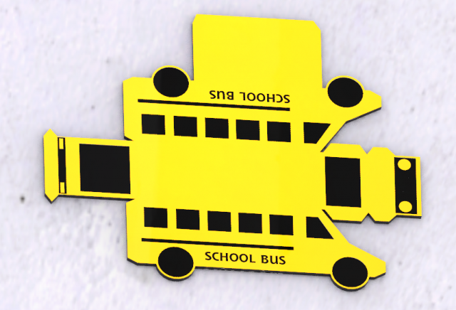 Bus boxy world for kids cardboard bus School bus cardboard hacks 3D Model .c4d .max .obj .3ds .fbx .stl .blend 