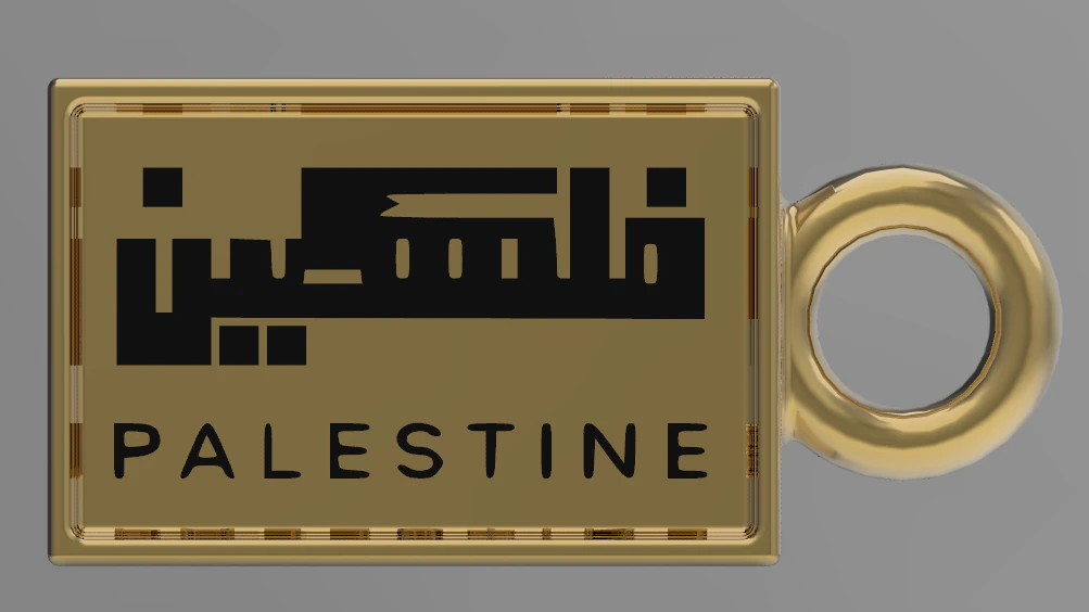 Palestine pendent palestina palestine israel palestina israel filistin gaza hamas palestine 3D Model .c4d .max .obj .3ds .fbx .stl .blend 