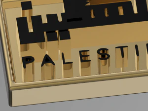 Palestine pendent palestina palestine israel palestina israel filistin gaza hamas palestine 3D Model