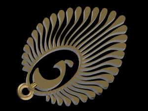 Gold pendent gold pendent design pendant design gold pendant Modelo 3D
