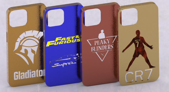 Top iphone 15 covers iphone 15 cases iphone 15 pro 3D Модель .c4d .max .obj .3ds .fbx .stl .blend 