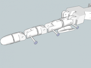 Robotic hand inmoov inspired 3D Print Model