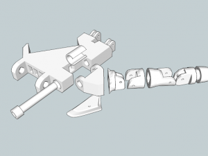 Robotic hand inmoov inspired 3D Print Model