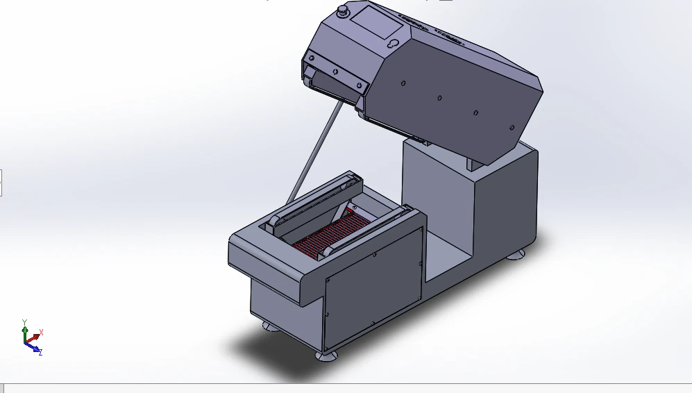Sleevings Shrinking Machine 3D Model .c4d .max .obj .3ds .fbx .stl .blend 