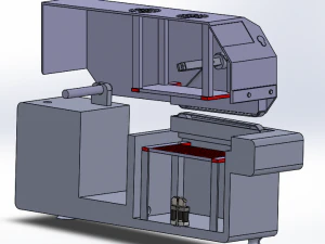 Sleevings Shrinking Machine 3D Model