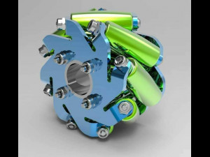 Omni Wheel 3D Print Model