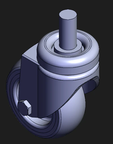 Table Wheel casters 3D Model .c4d .max .obj .3ds .fbx .stl .blend 