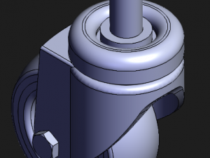 Table Wheel casters 3D Model