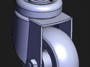 Table Wheel casters Model 3D