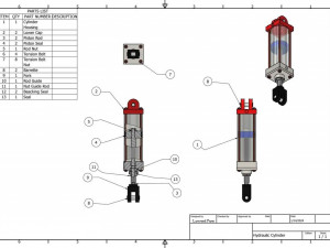 HYDRAULIC ACTUATOR Modelo 3D