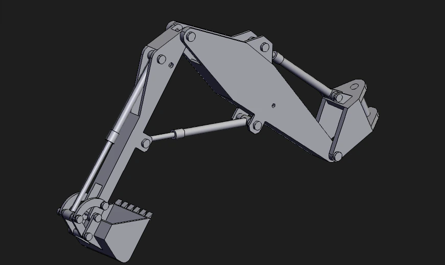 굴착기 팔 3D 모델 .c4d .max .obj .3ds .fbx .stl .blend 