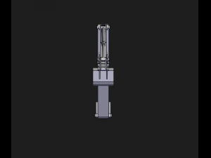 굴착기 팔 3D 모델