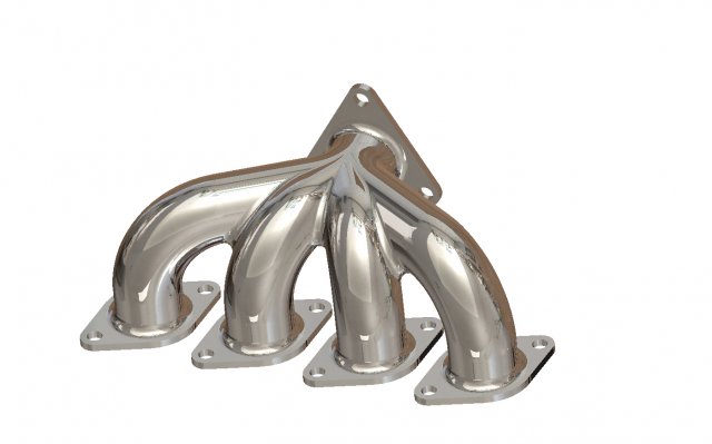 Exhaust Manifold Modelo 3D .c4d .max .obj .3ds .fbx .stl .blend 