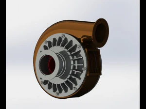 Turbo de voiture Modèle 3D