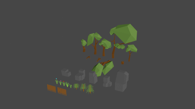 Trees and more 3D Model .c4d .max .obj .3ds .fbx .stl .blend 
