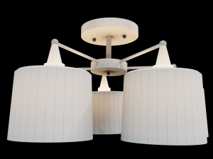Chandelier Nuolang H071-5 BKBRWT Model 3D