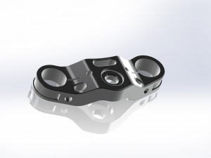 Top shelf for motorcycle forks Model 3D