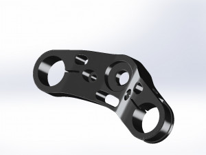 Top shelf for motorcycle forks 3D 모델