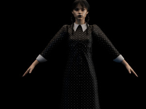 Wednesday Addams 2022 3D Model