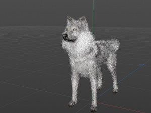 Jon Snow Wolf Modelo 3D