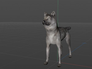 Jon Snow Wolf Modelo 3D