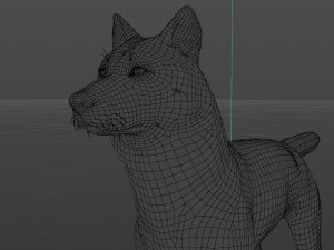 Jon Snow Wolf Modelo 3D